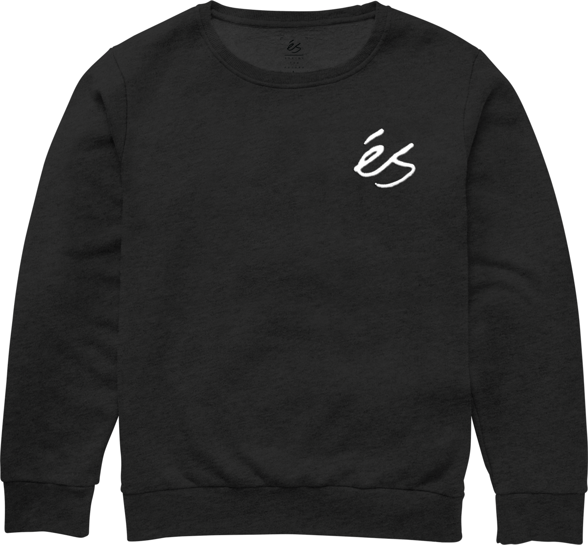 mini script crewneck - clothing - black - esskateboarding