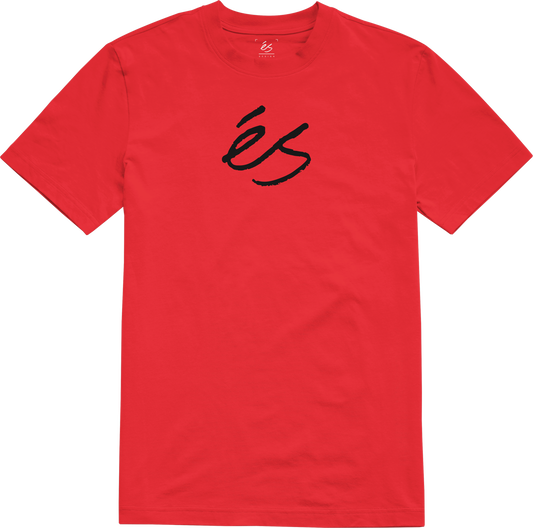 script mid tee - shirts & tops - red/black - esskateboarding